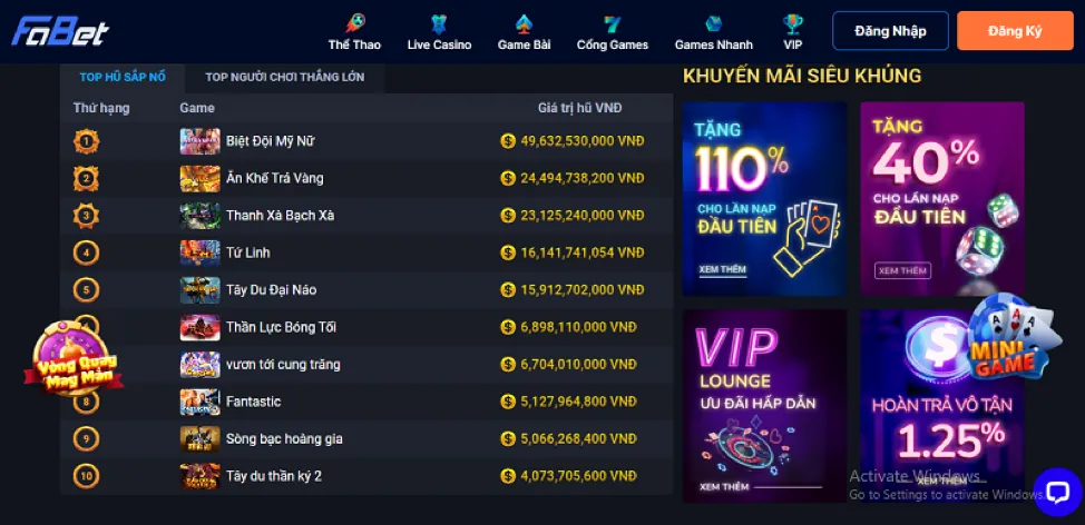 Sự Kiện Đặc Biệt 99vina app